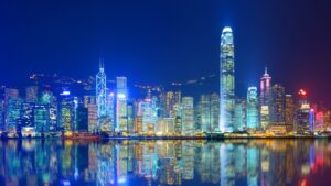 Hong Kong Island from Kowloon.