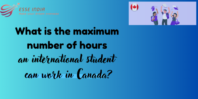 max. number of hours of an international student